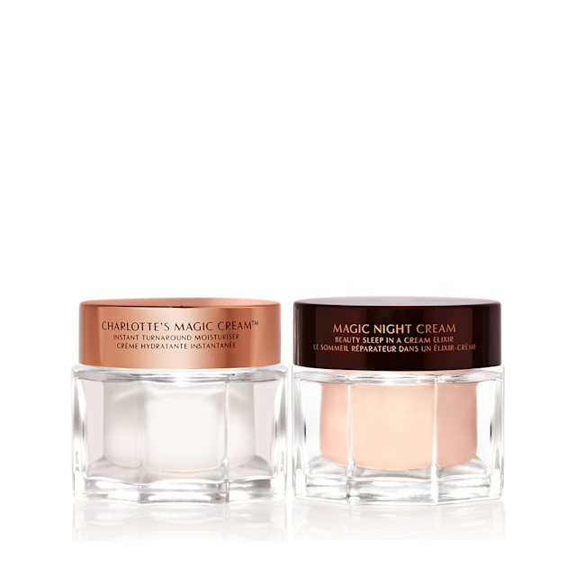 Charlotte's Magic Skin Kit includes Charlotte's Magic Cream and Magic Night Cream for daily and nightly hydration