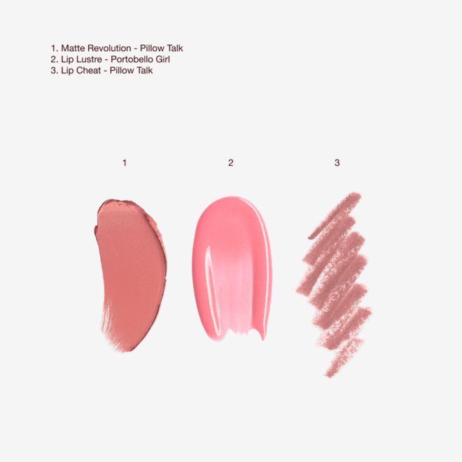 CHARLOTTE’S 3 STEPS TO BEAUTIFUL LIPS - texture swatch CHARLOTTE’S 3 STEPS TO BEAUTIFUL LIPS - texture swatch