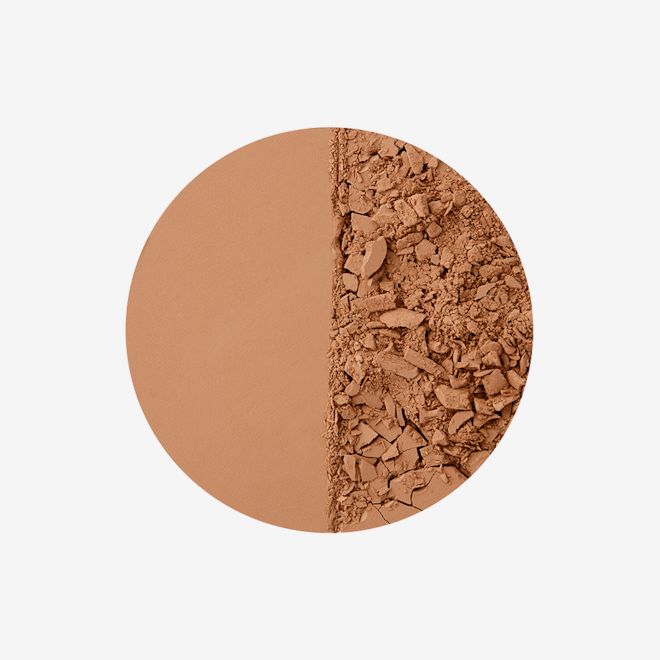 Airbrush Bronzer in Medium swatch Swatch of a medium brown coloured powder bronzer.