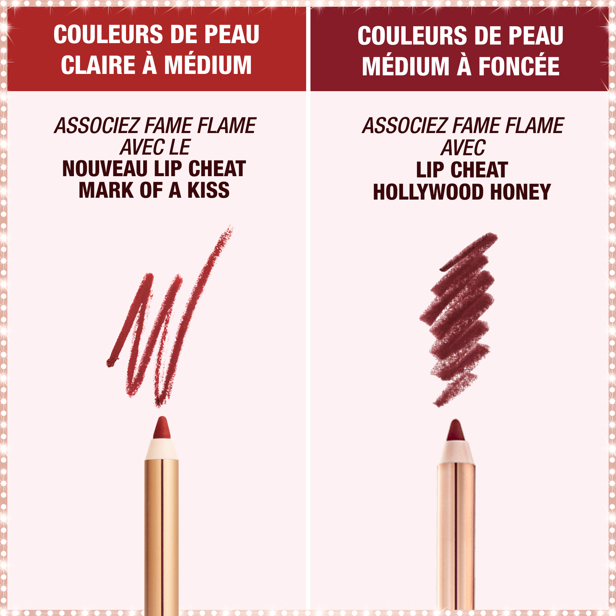 Rouge à lèvres Fame Flame – association parfaite