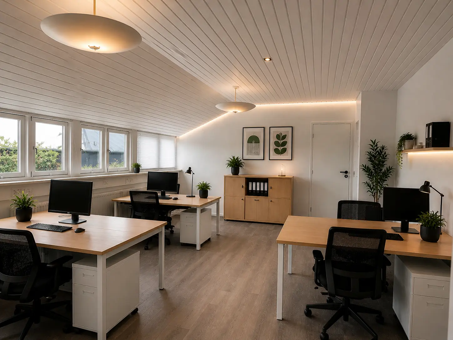 Billede der viser en fast kontorplads