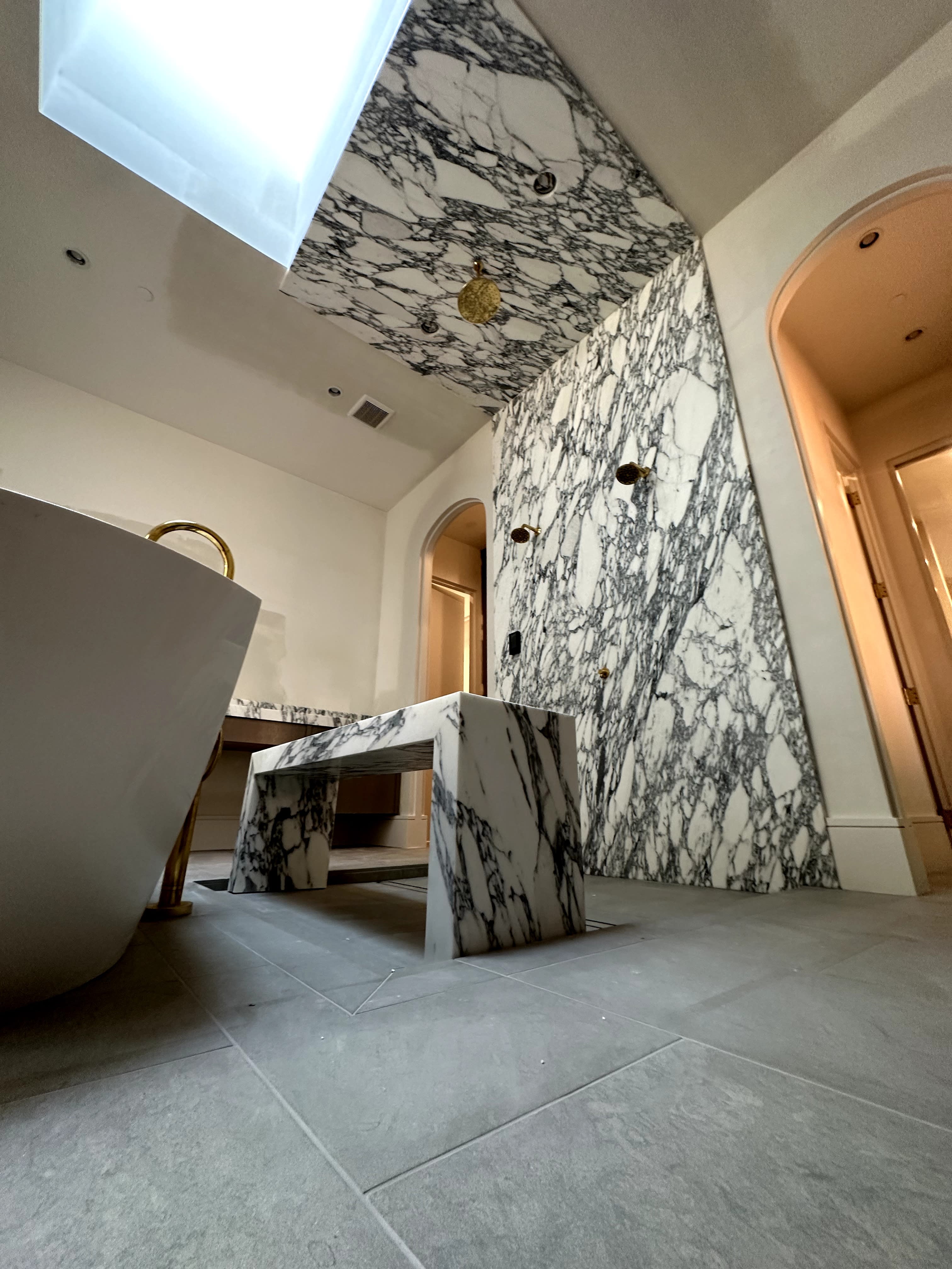 Set in Stone Marble Shower