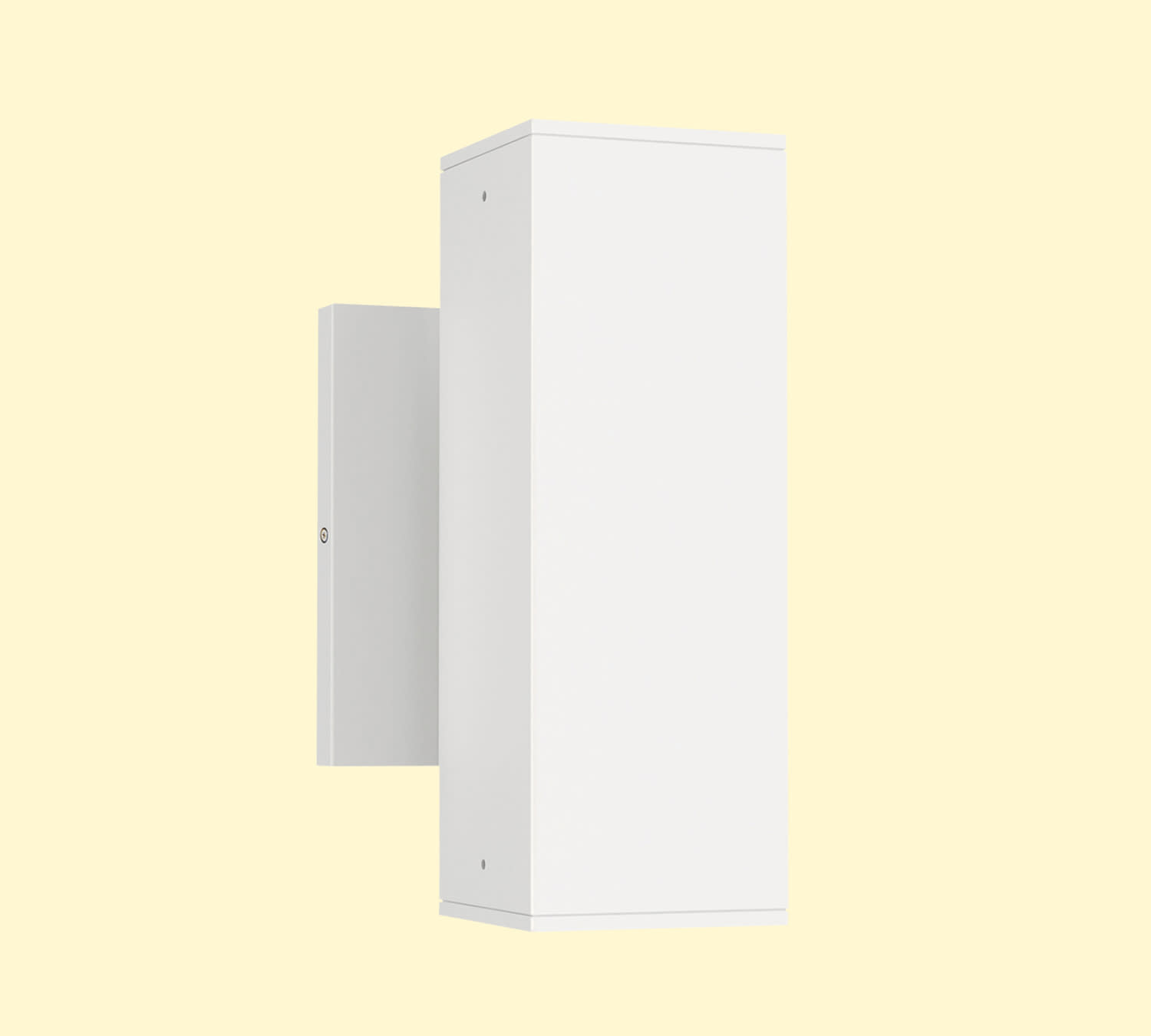 white rectangular sconce
