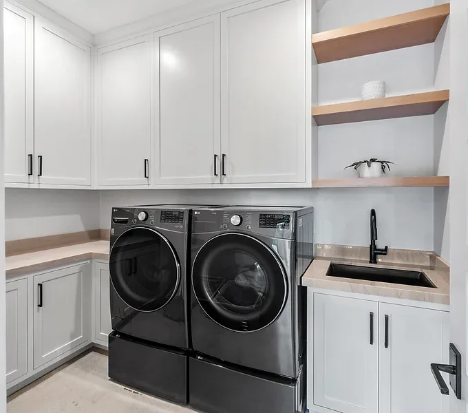 Custom laundry room cabinetry