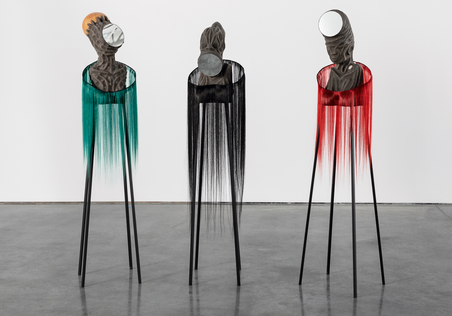 Three sculptures by Wangechi Mutu