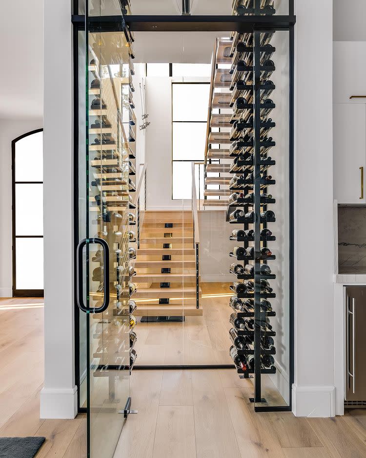 wine room, dallas texas, home builder