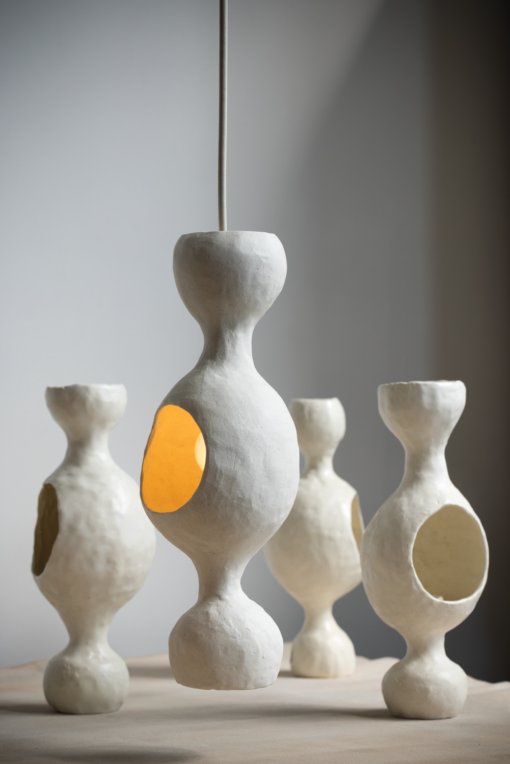 white ceramic lighting