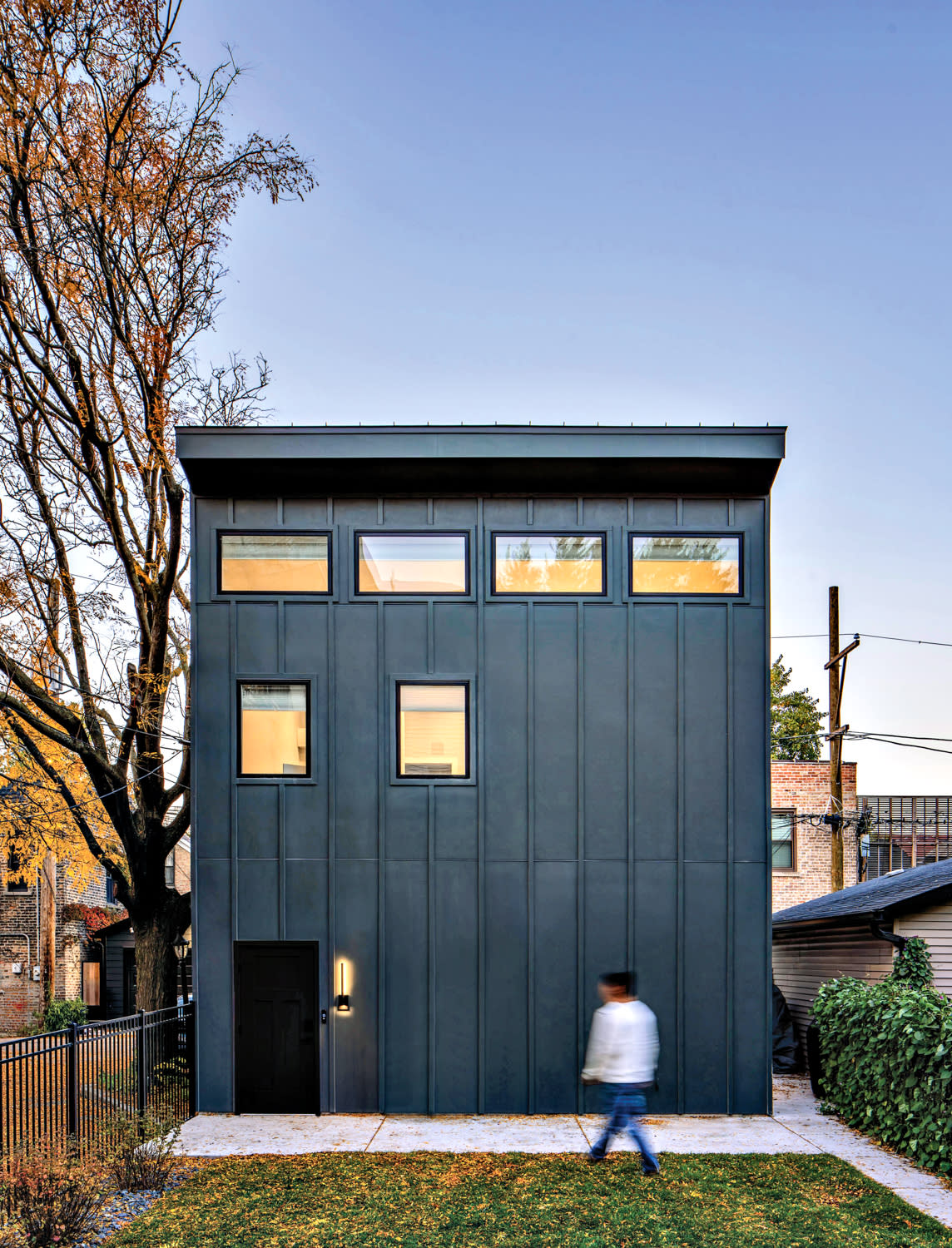 black industrial jewel box home