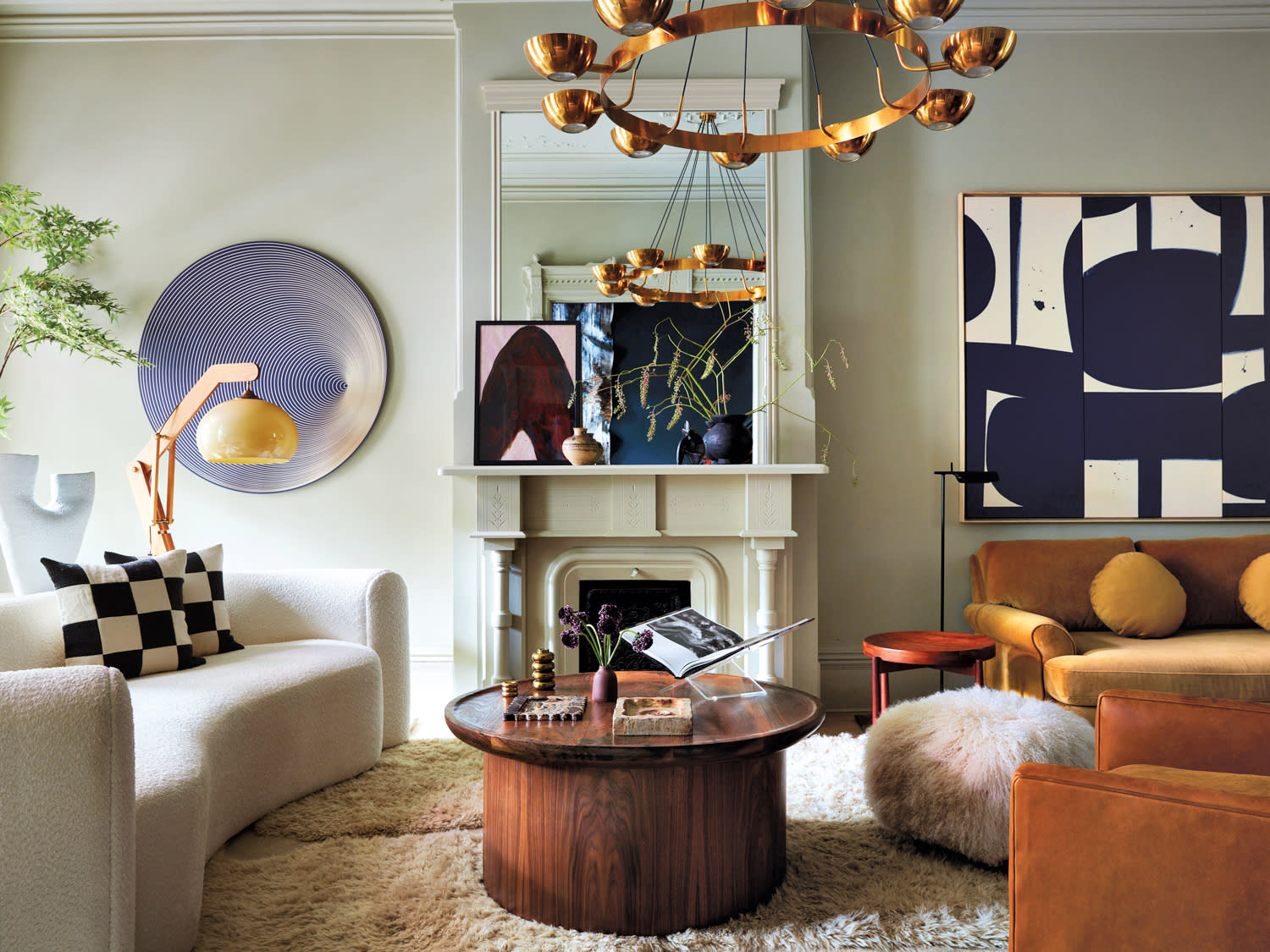 modern eclectic living room