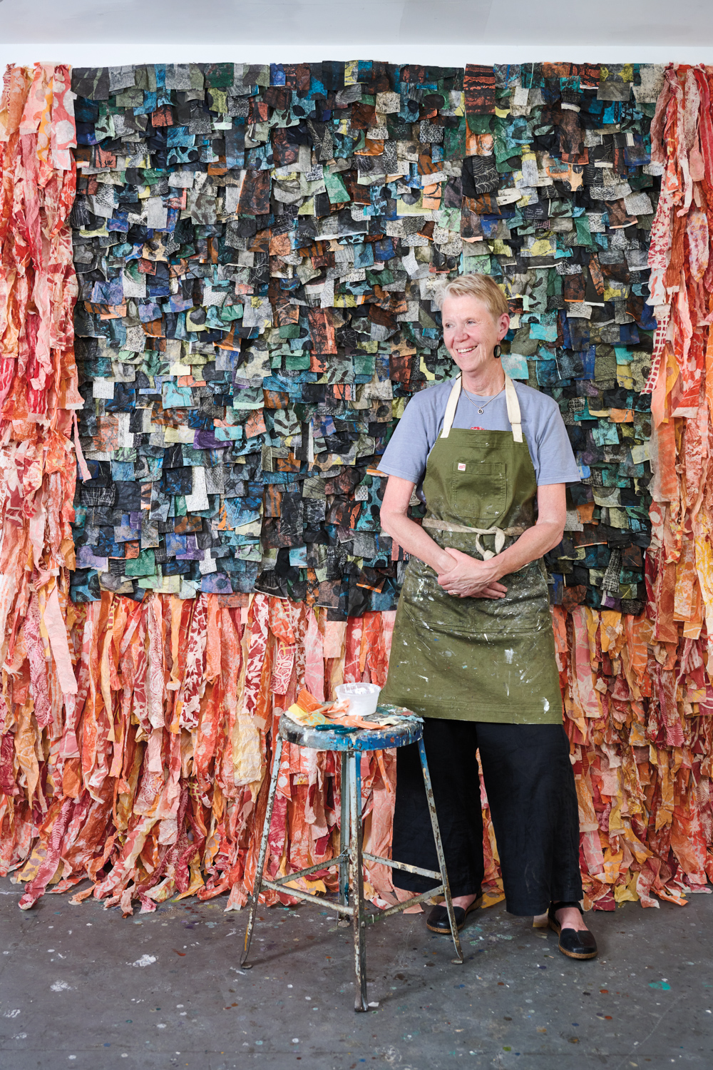 Eva Isaksen stands in her studio.