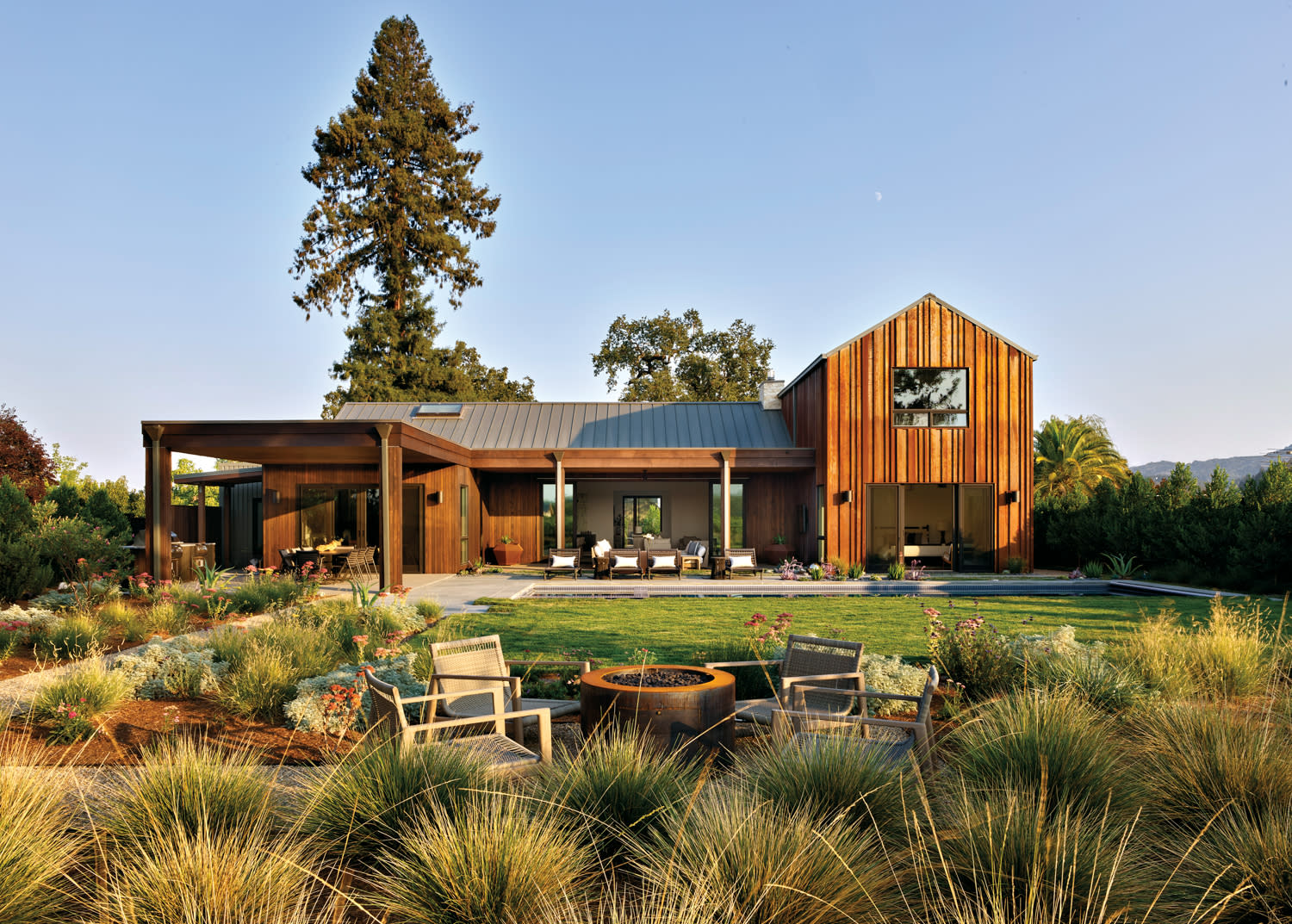 The exterior of a St. Helena, California home