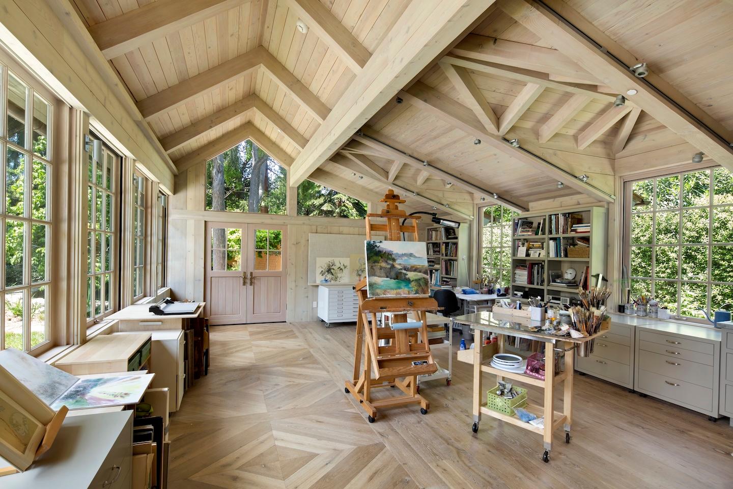 Wooden ceiling built by Conrado Home Builders.
