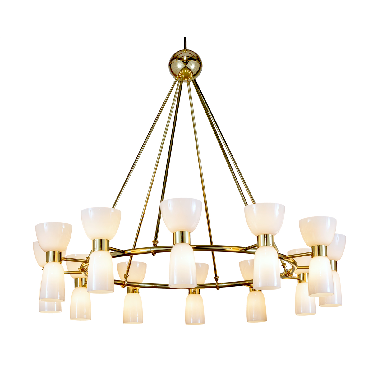 crenshaw midcentury ring chandelier