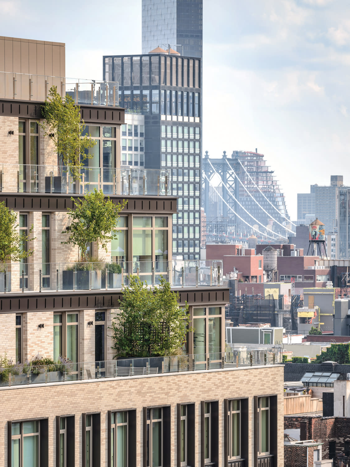 exterior of a New York City apartment 