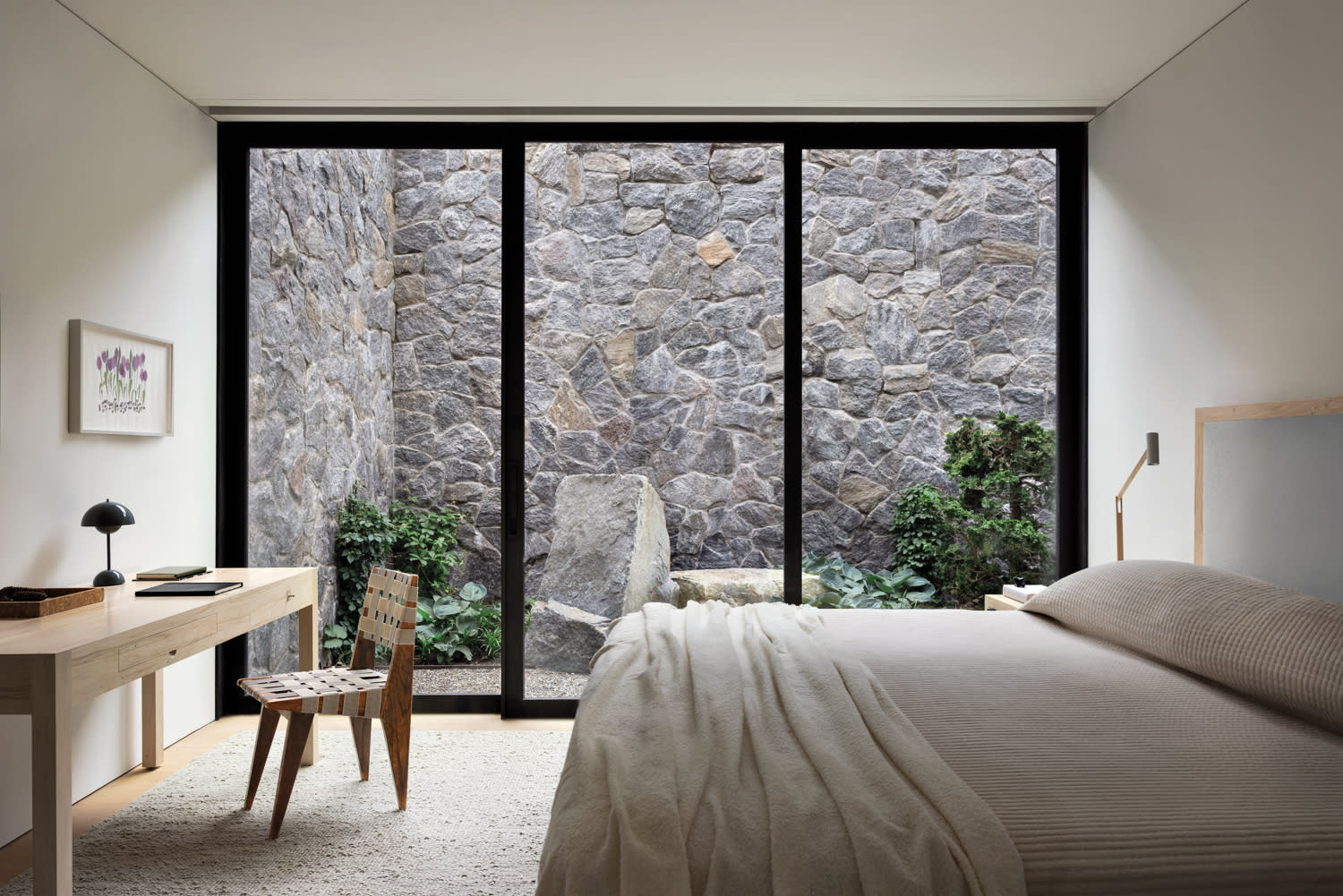Scandinavian-style guest room