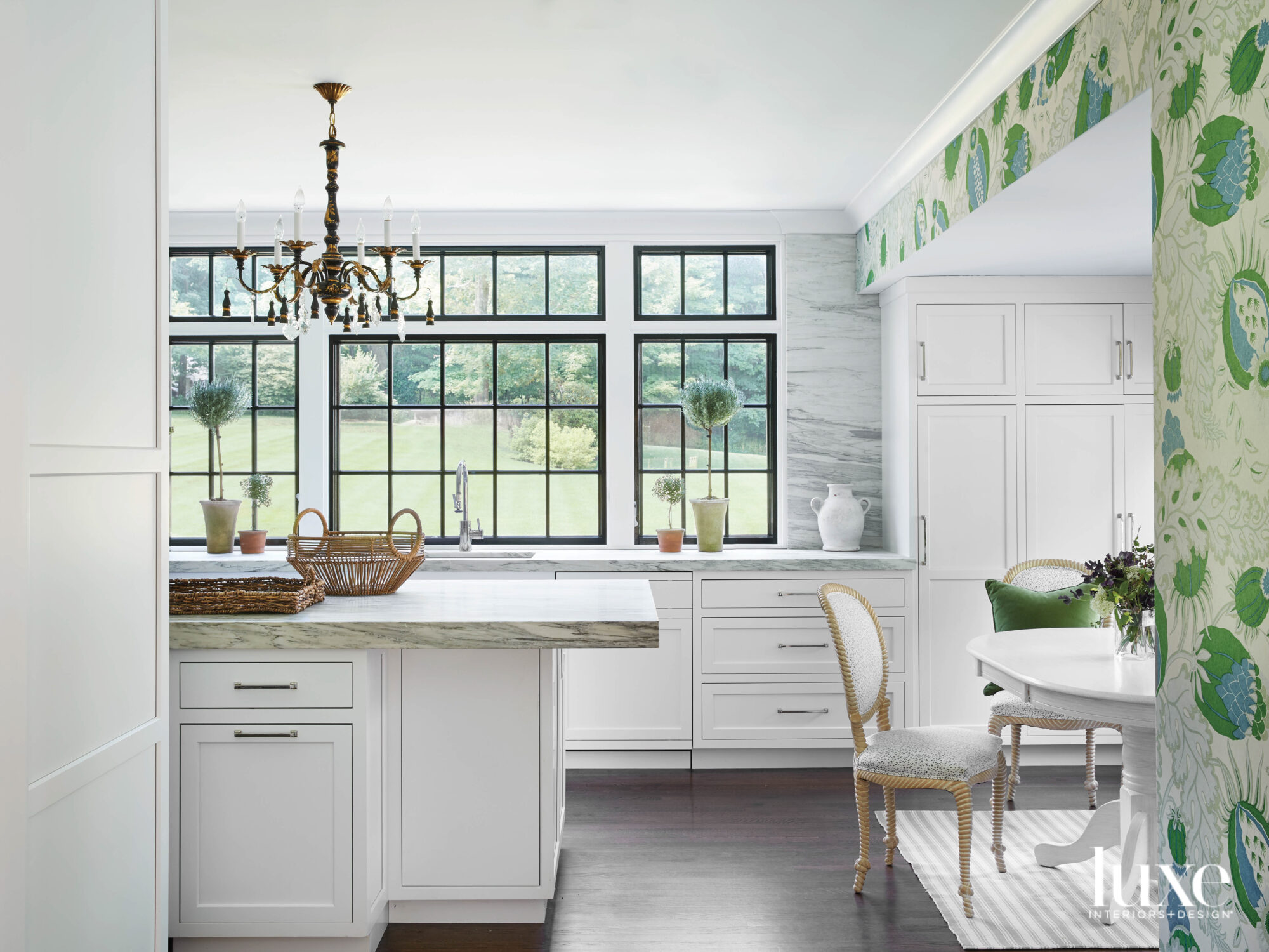 White marble kitchen