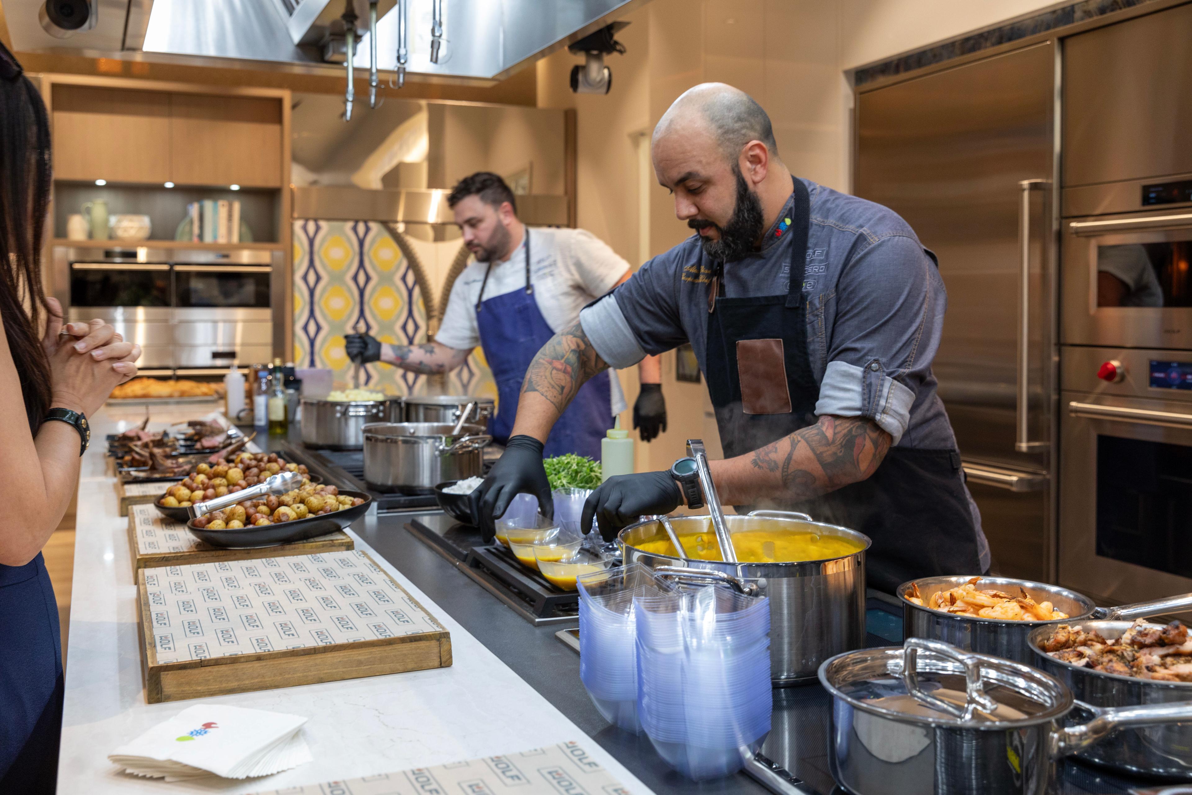 Chefs at the Sub-Zero Wolf and Cove Miami event