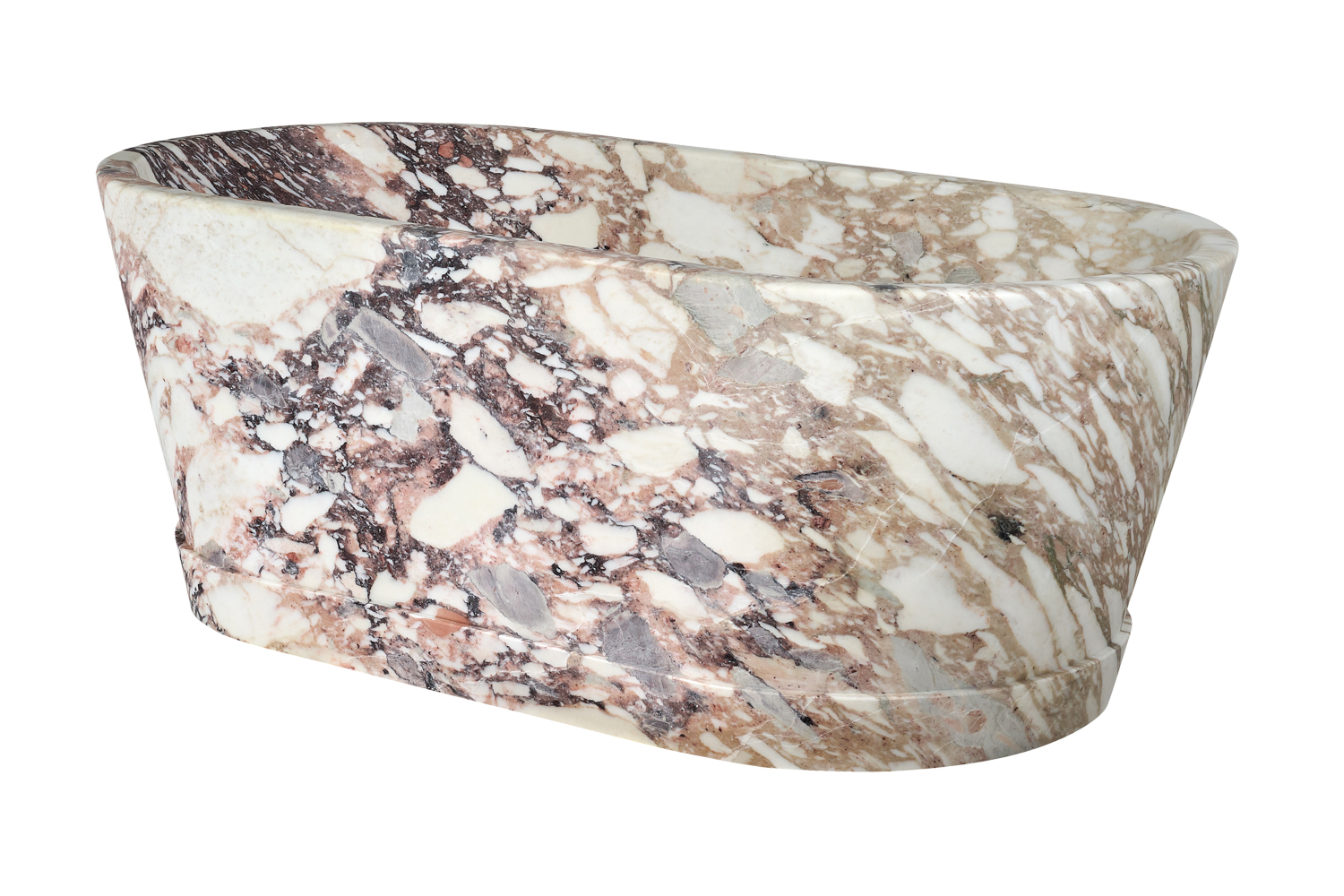 marbled bathtub