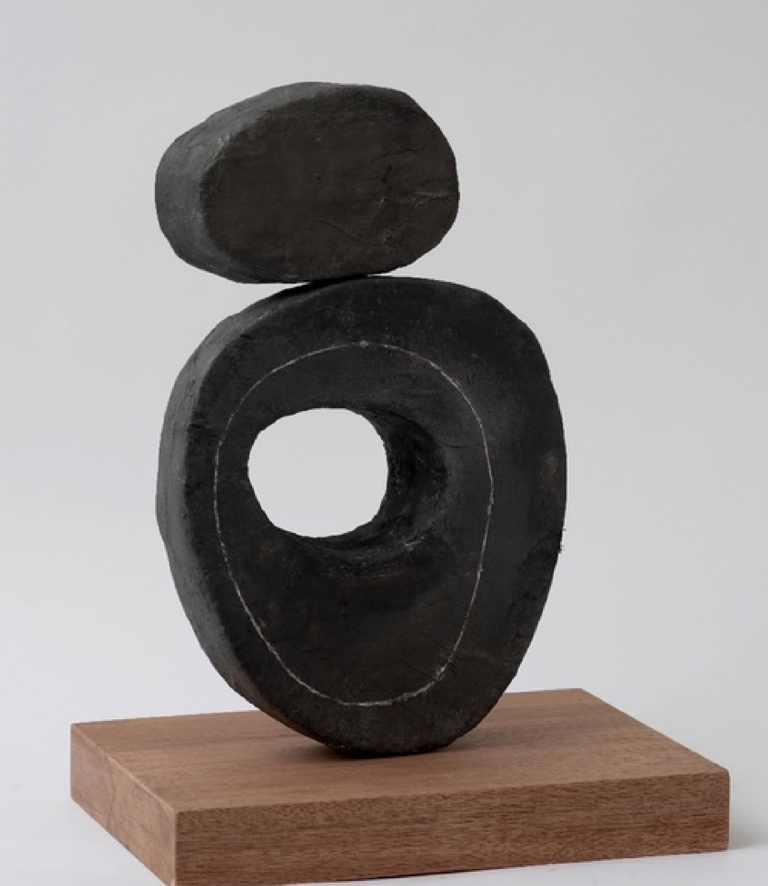 black sculpture by Amy Wickersham