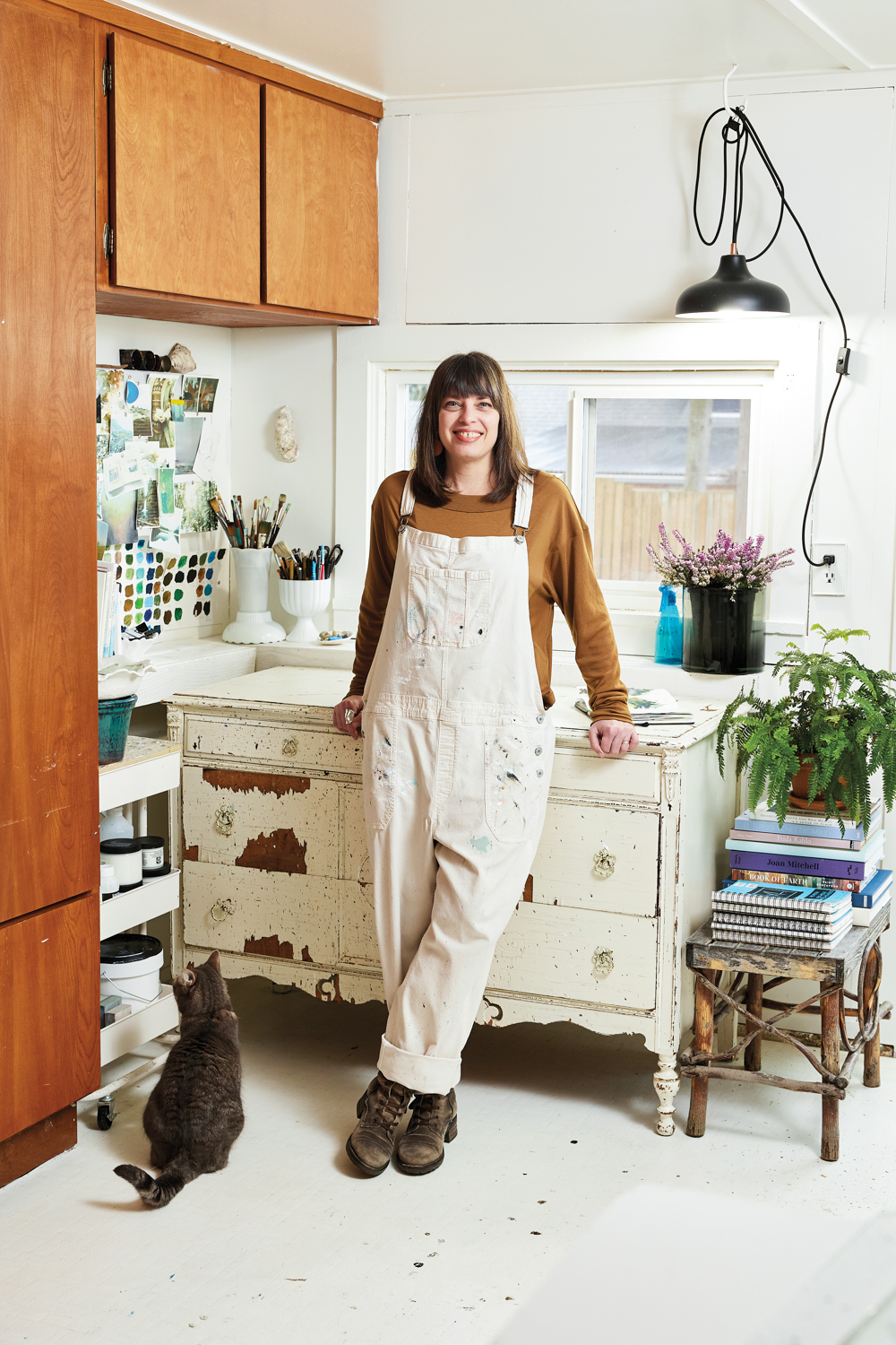 Lesley Frenz in her studio.