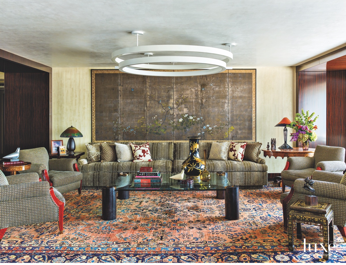 elegant living room with luxurious furniture, modern architecture, and  expansive windows showcasing wealth and style, 26137760 Stock Photo at  Vecteezy, image size:1200x921