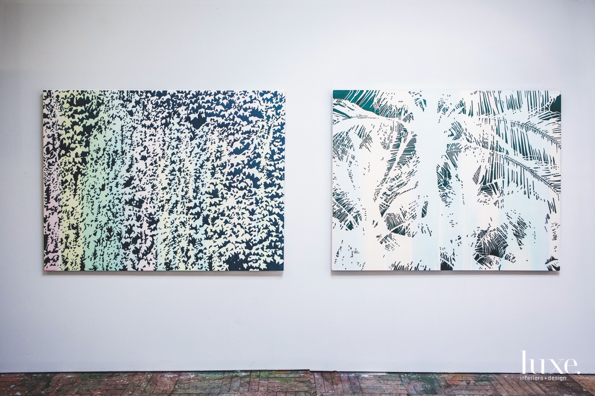 Living Wall (left) and In the Absence of (Sonoran Desert) (right).