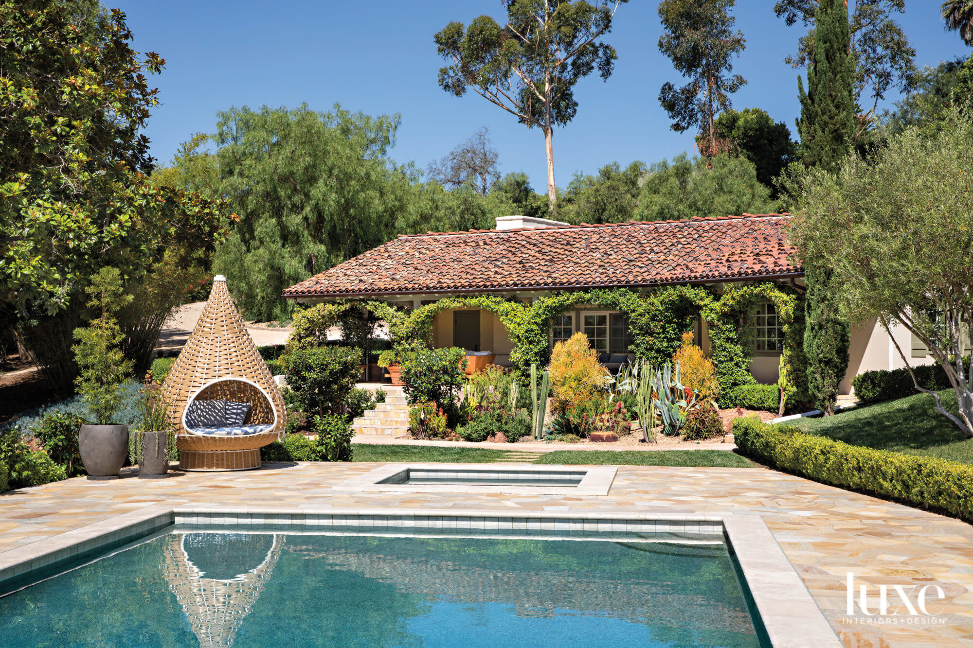 View of house with pool in foreground