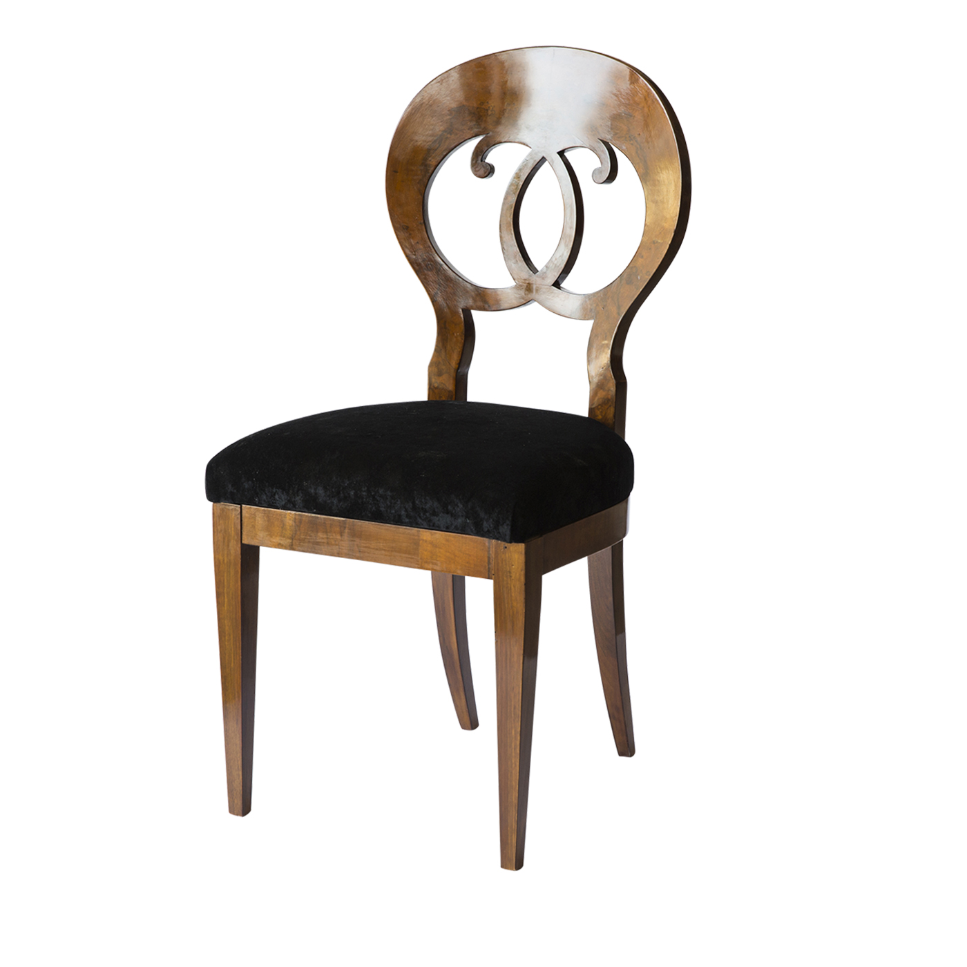 Set of 4 Seats Biedermeier Briarwood, Malvezzi
