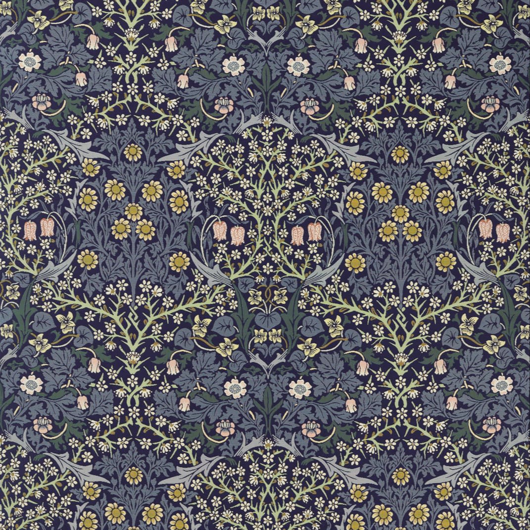 Victorian-inspired floral pattern fabric