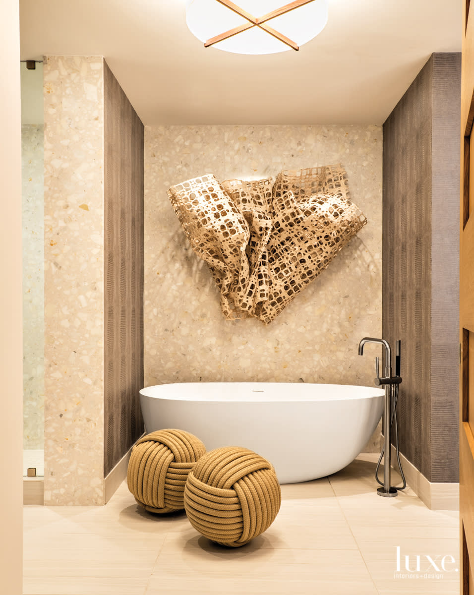 master bathroom antique japanese paper
