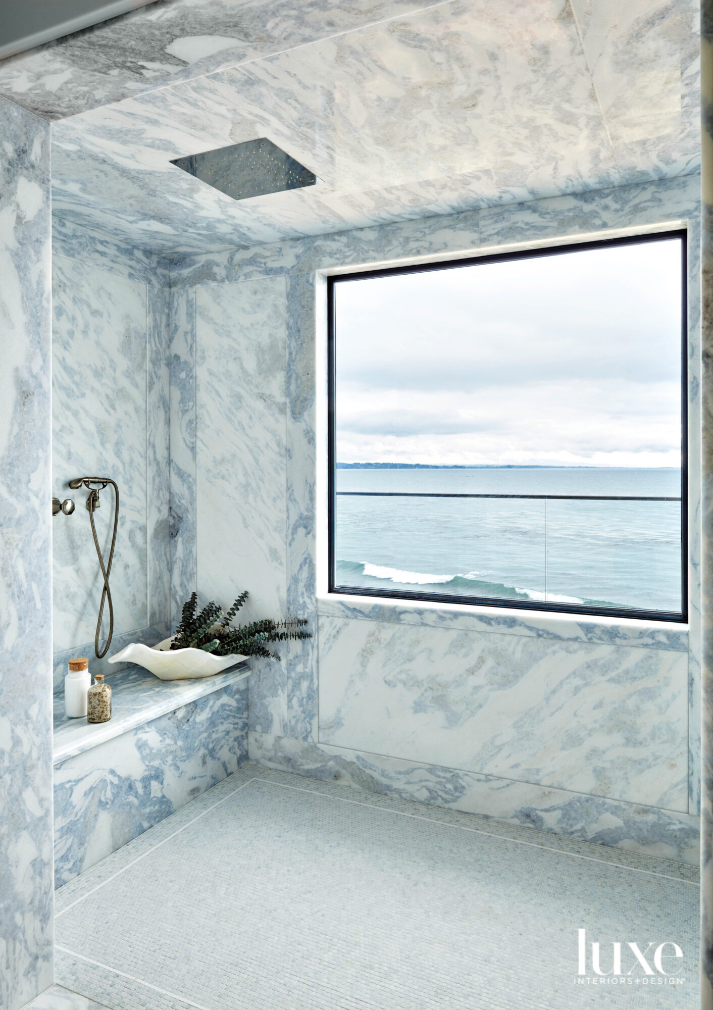 marble bathroom shower