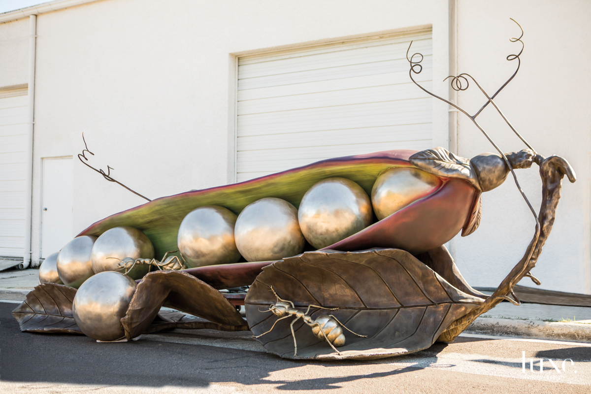 Susan Phipps Cochran's oversize insects come to life at the Robert St. Croix Sculpture Studio and Foundry.