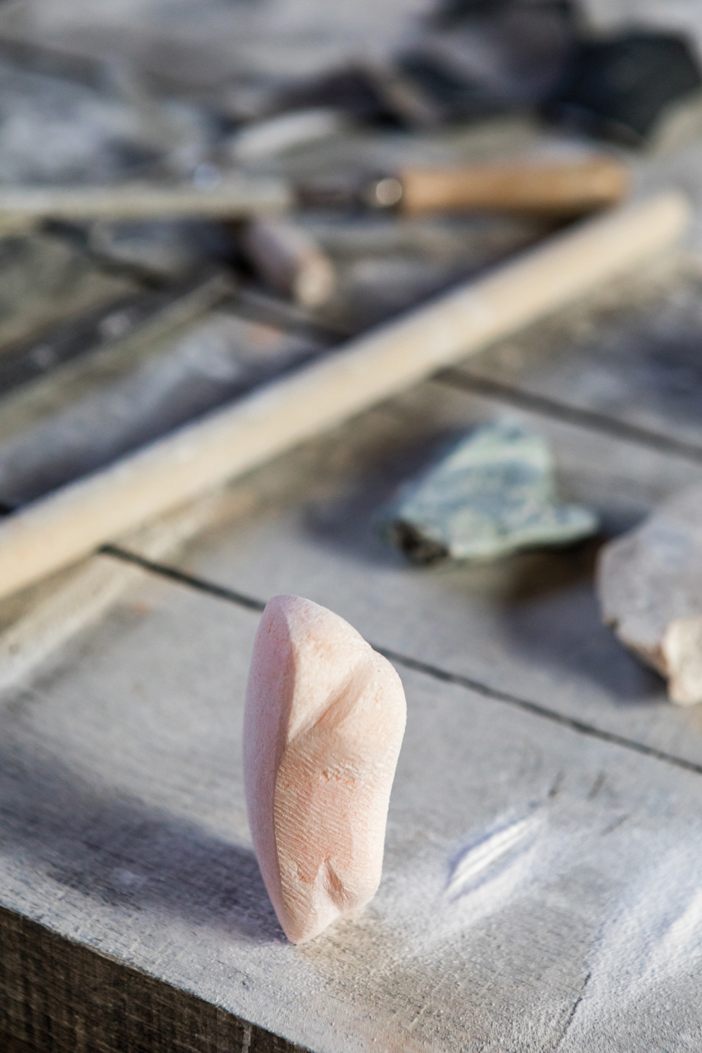 small stone sculpture by nadia yaron