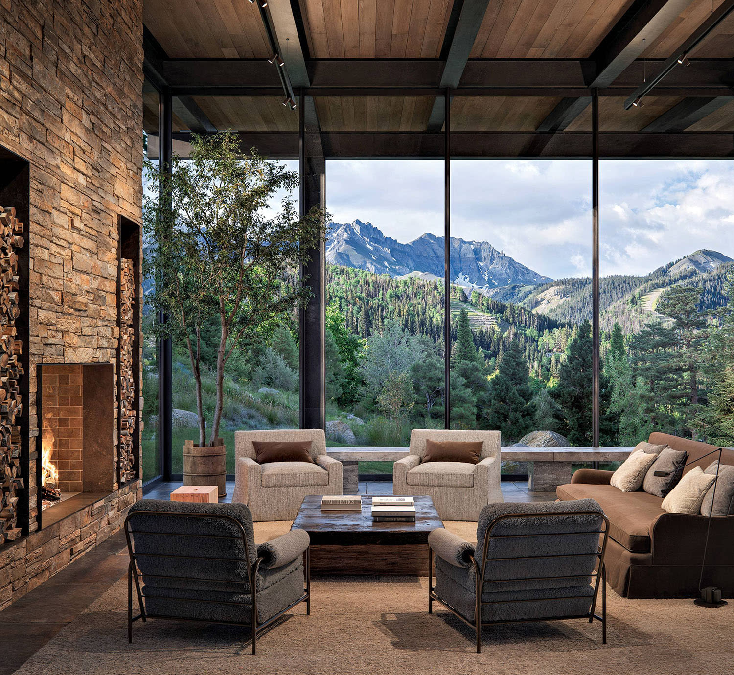lobby of the Four Seasons Hotel and Residences in Telluride, Colorado