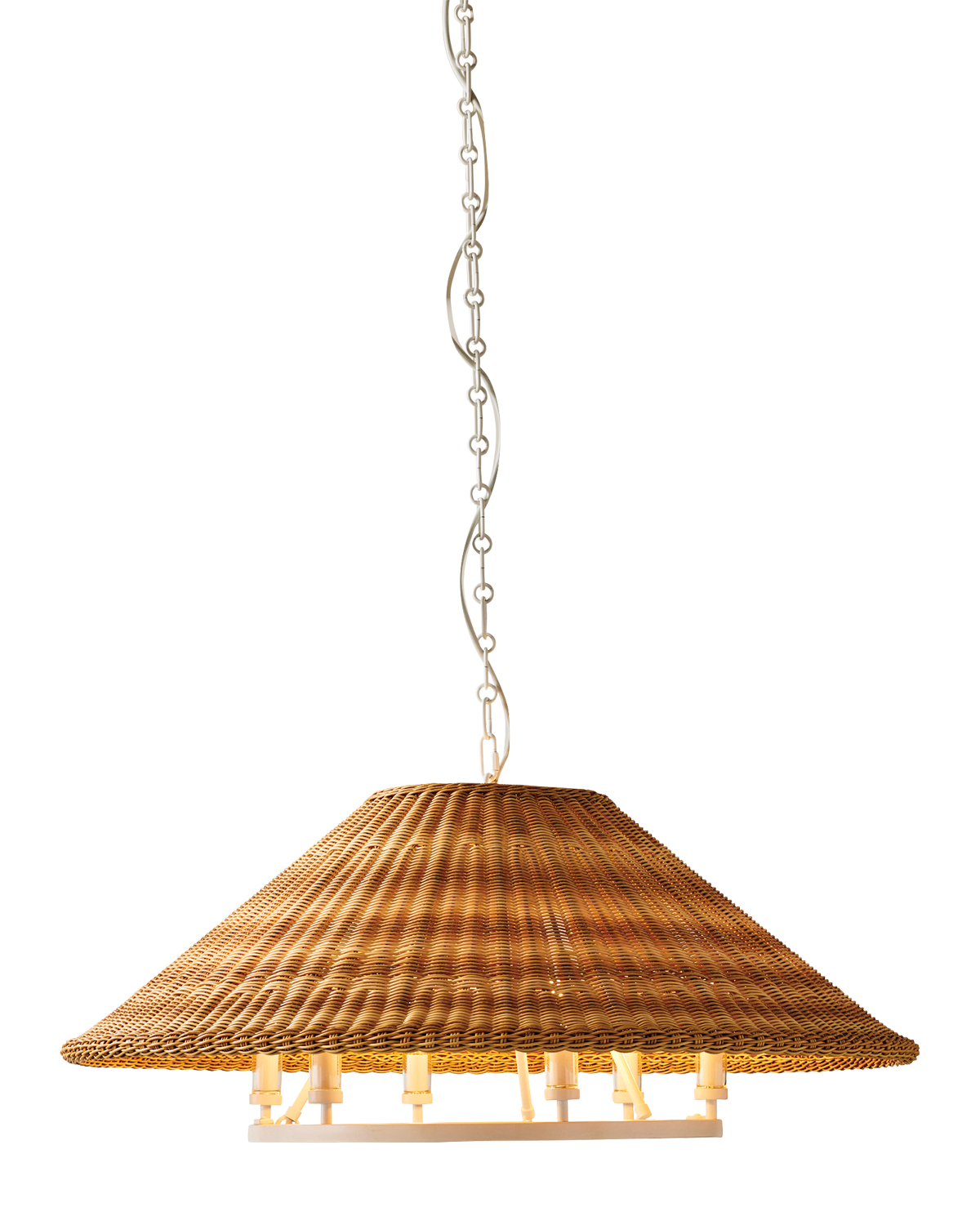 rattan outdoor chandelier 