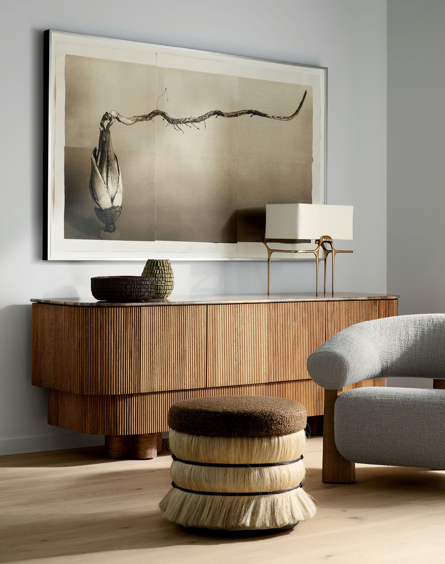 living room silhouette at De Sousa Hughes' showroom