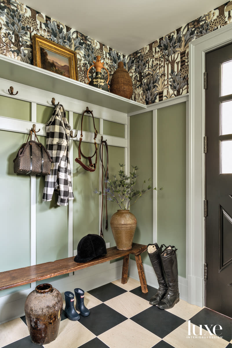 green mud room