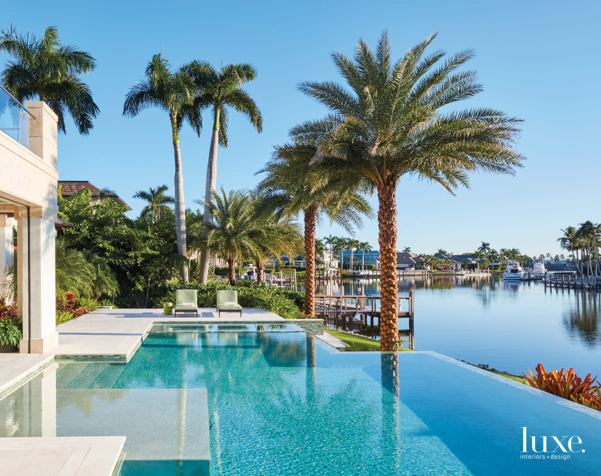 transitional exterior pool