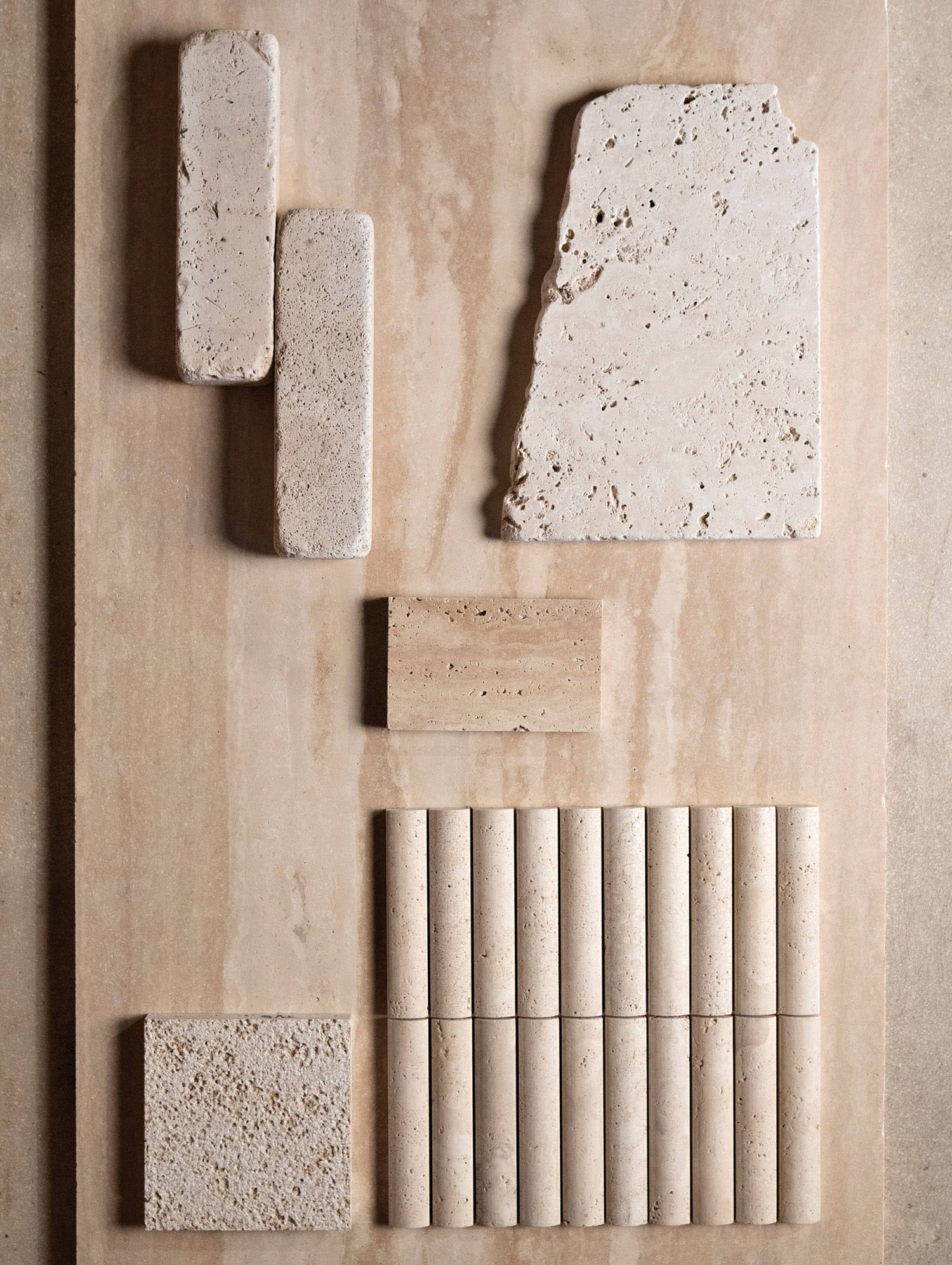textured stone elements from Kala