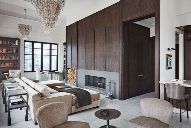 View of This Penthouse May Just House The Highest Fireplace In Chicago | LUXE ...