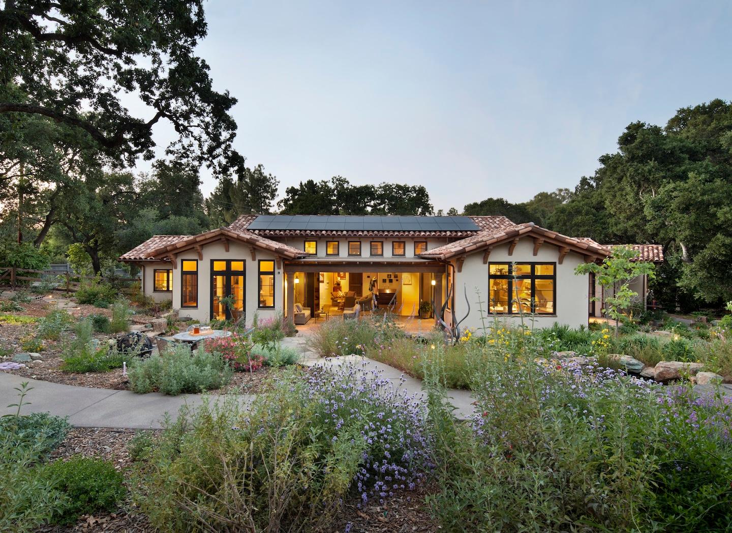 Solar powered home built by Conrado Home Builders.