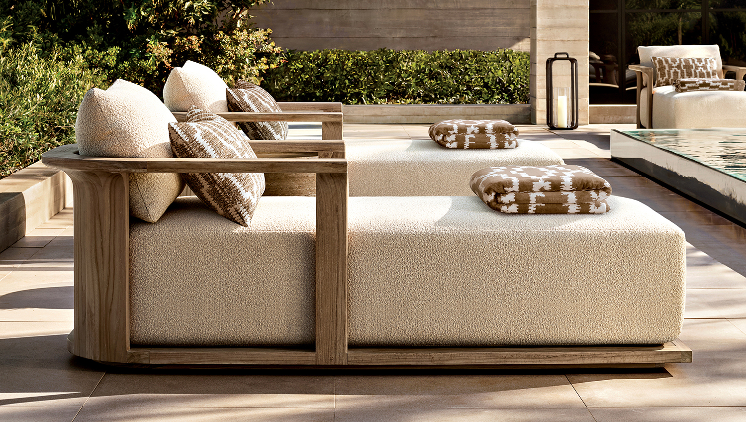 RH outdoor lounge chairs
