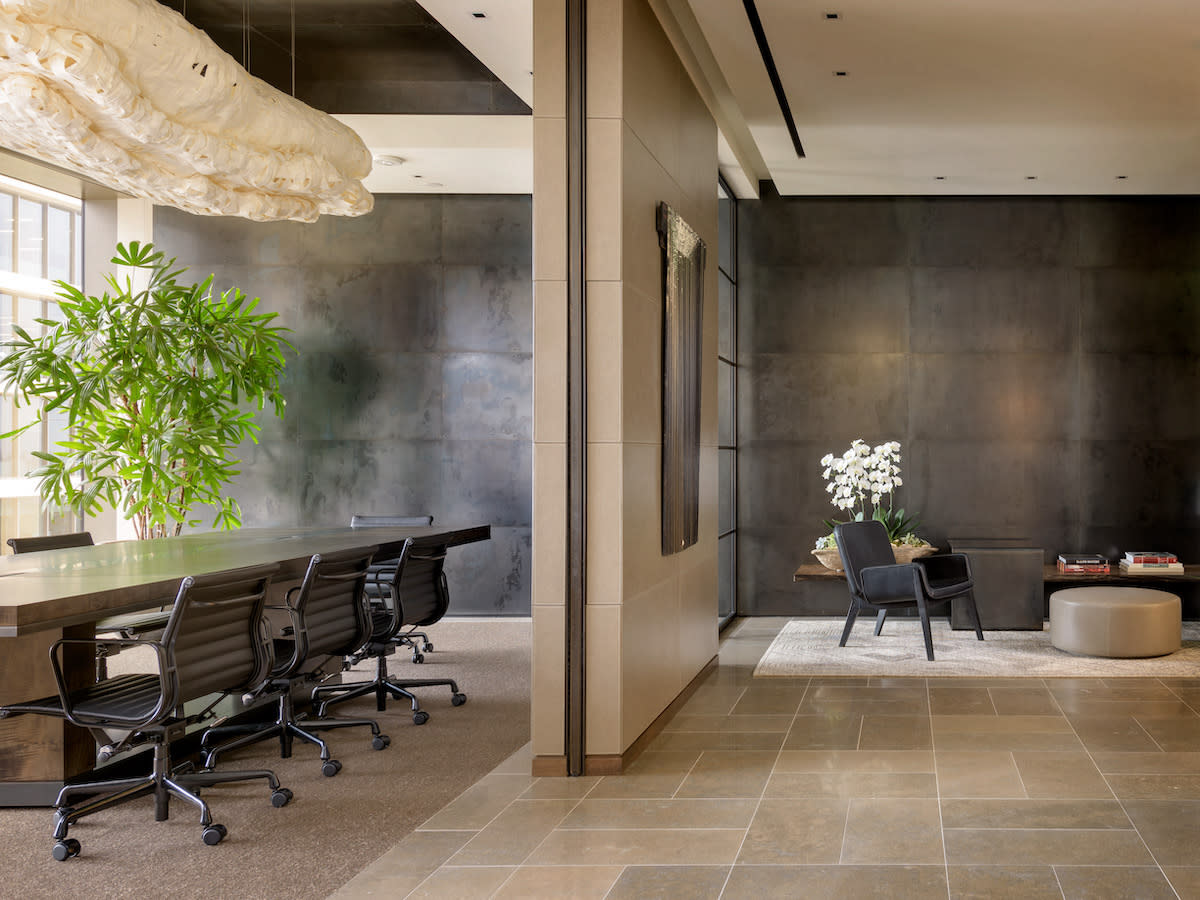 Custom Ceiling and Wall Cladding. Design by Lucas Interiors