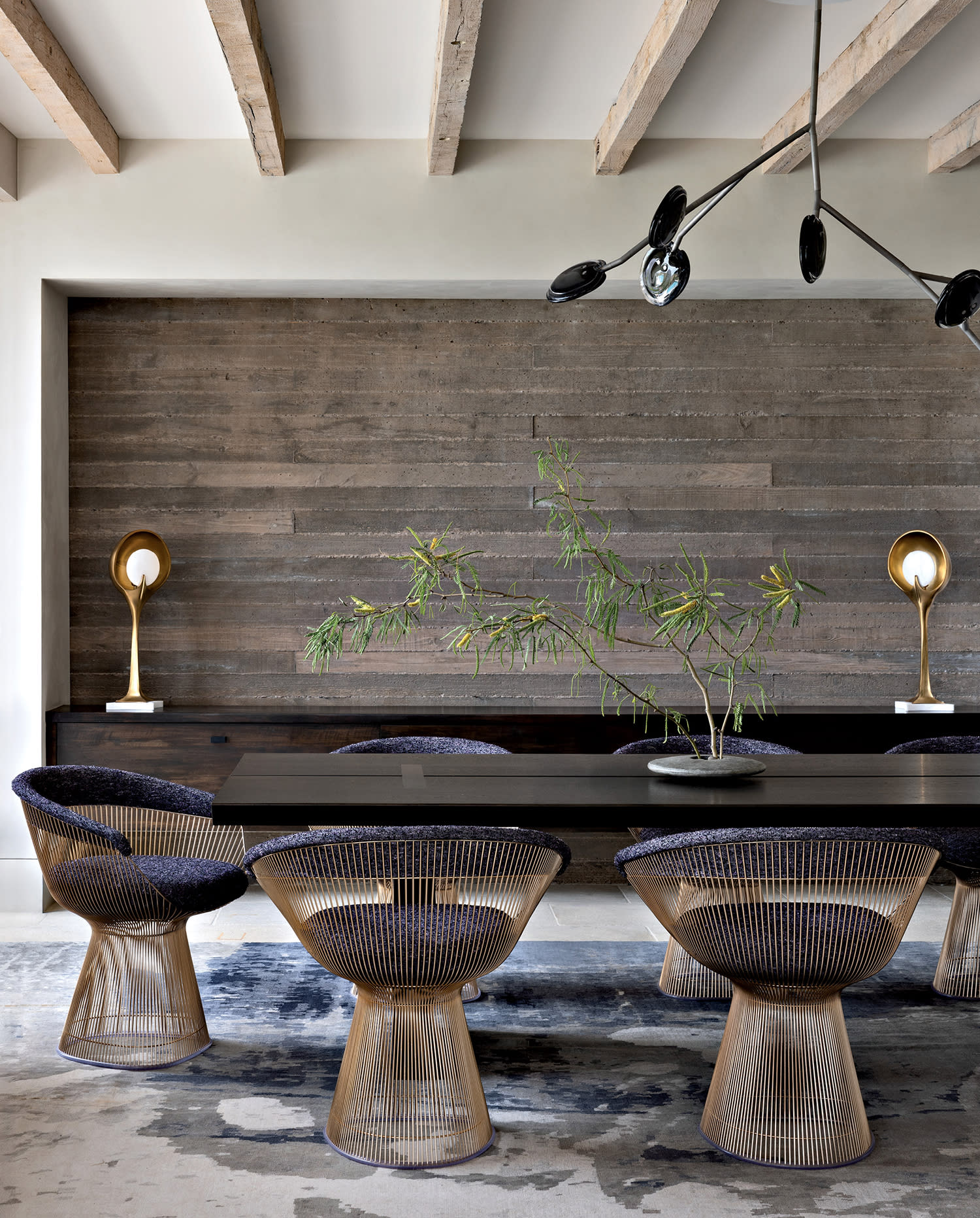 dining room with a handmade modern aesthetic