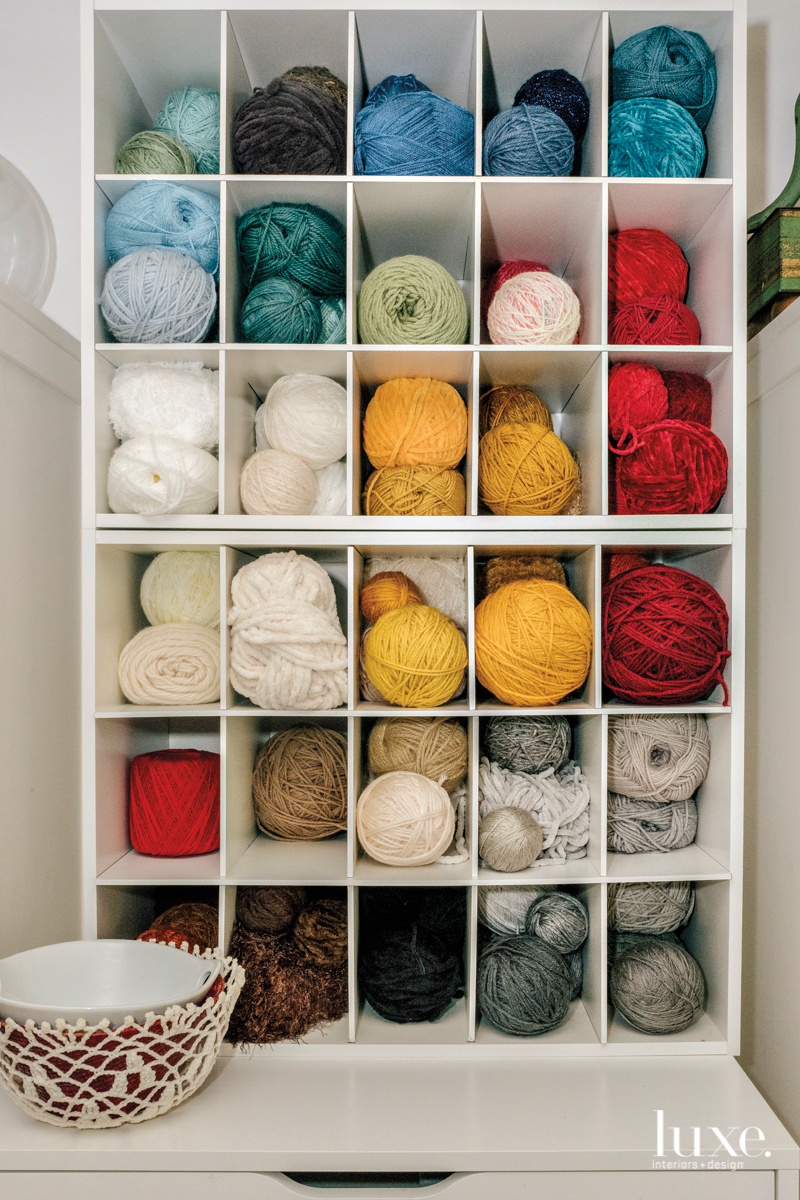 Colorful yarn is a go-to material for Gross.