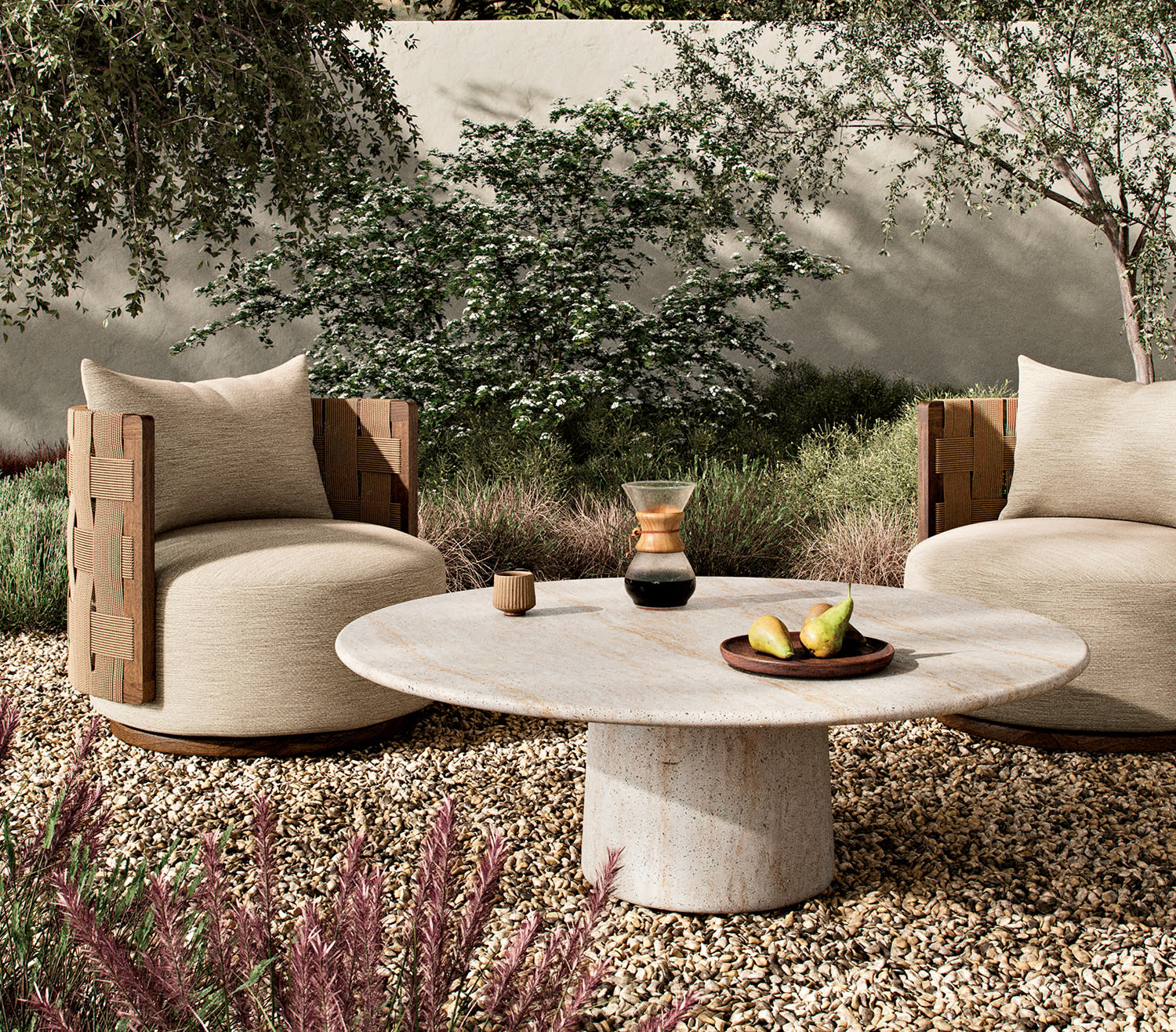 outdoor patio set by Four Hands