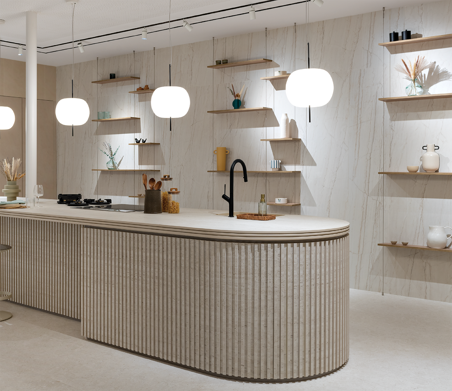 kitchen vignette at Cosentino City Dallas showroom