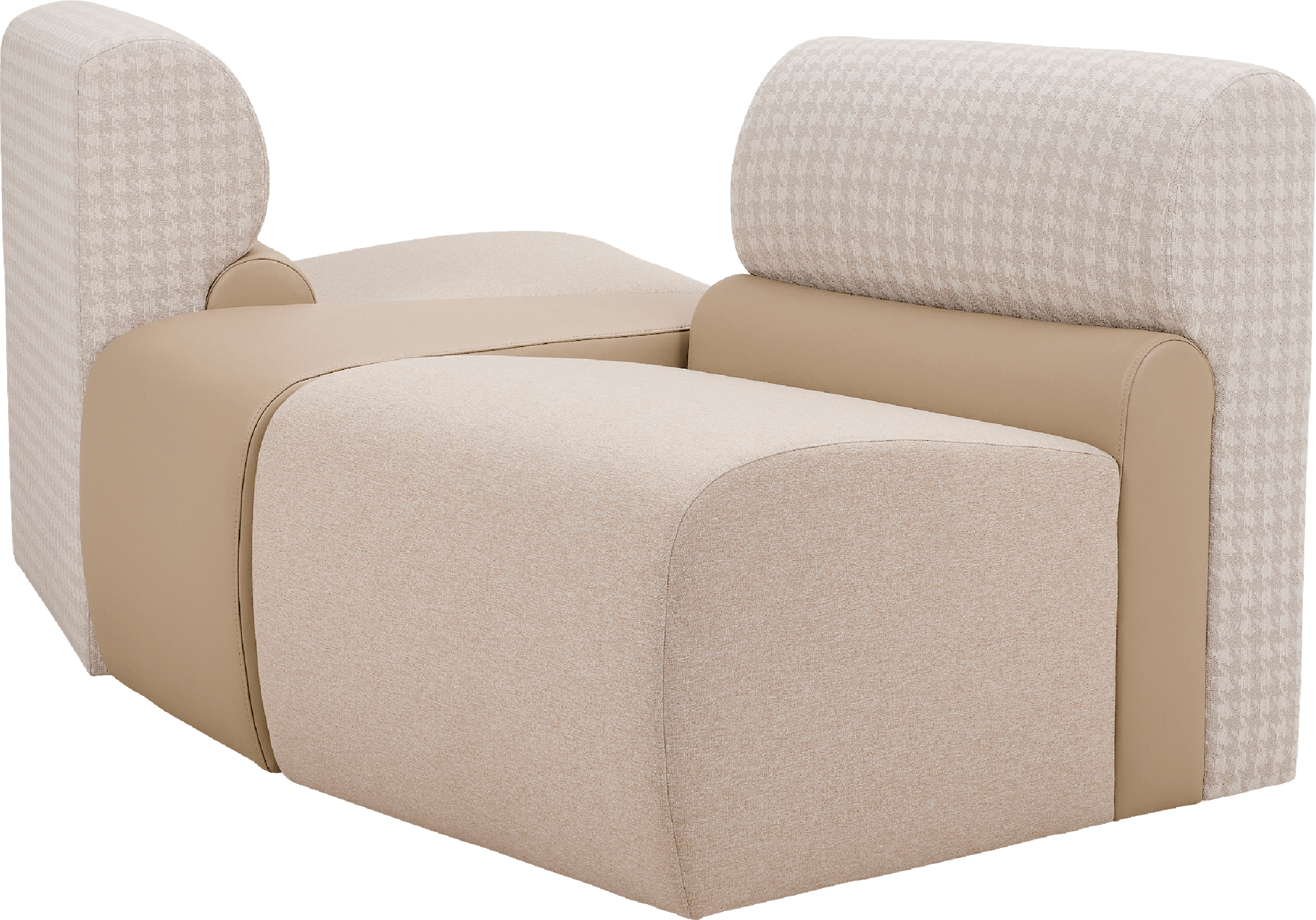 beige armchair