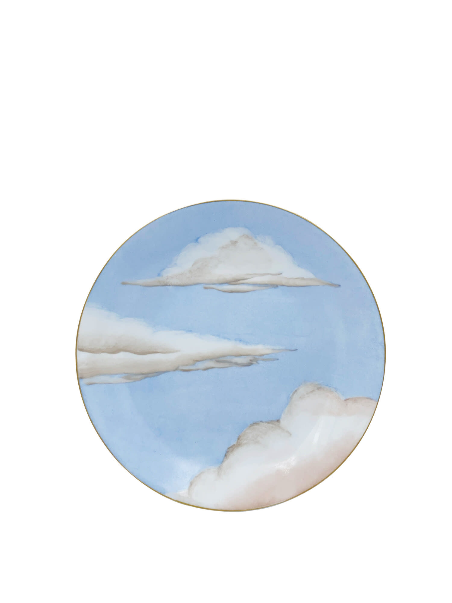 blue sky and cloud plate