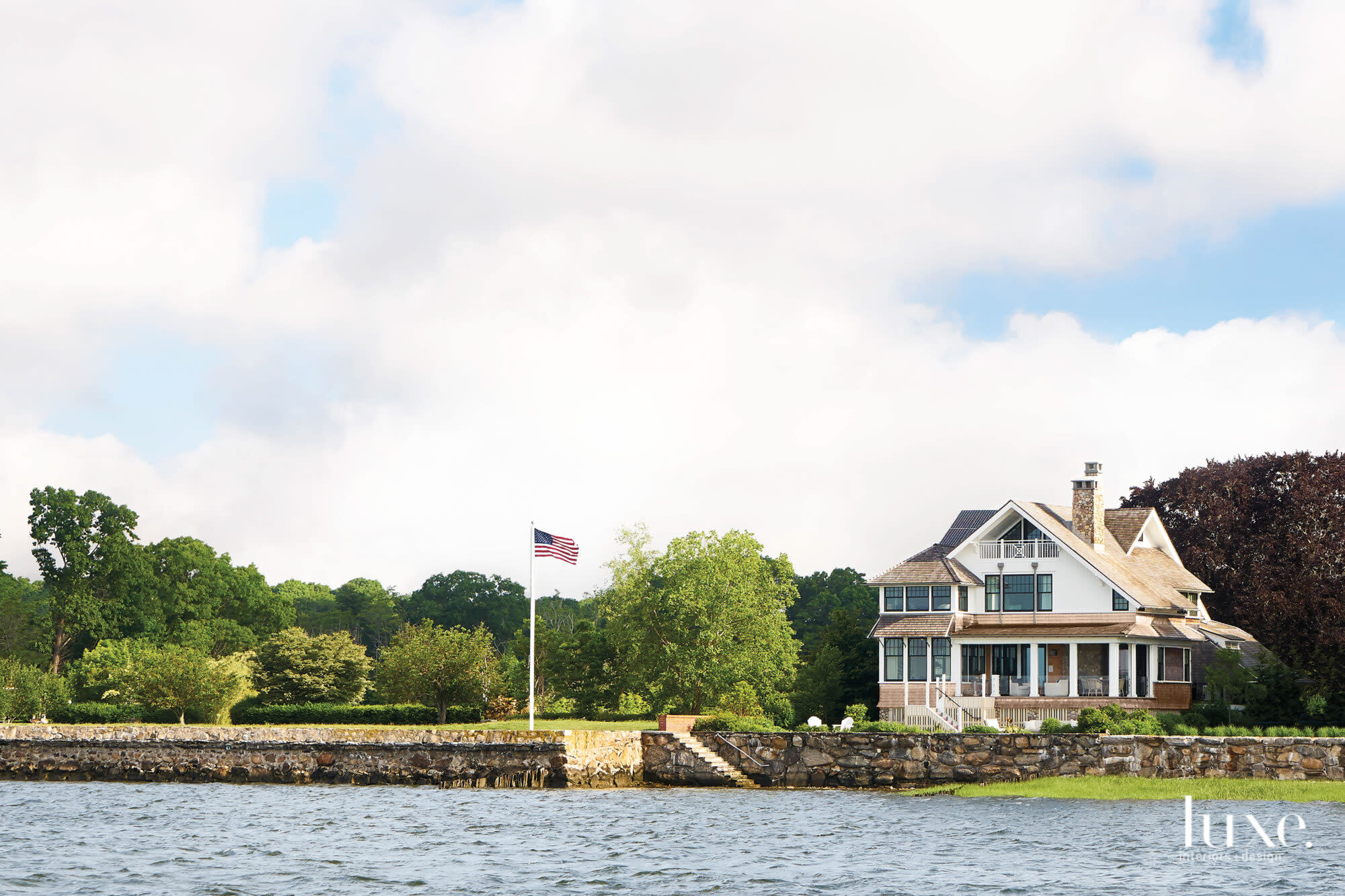 exterior of westport cottage home on water